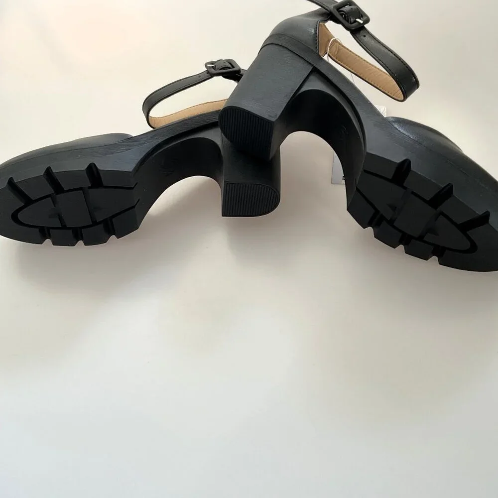 DADAWEN CHUNKY HEELS PLATFORM SHOES